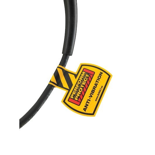 DEWALT cable with yellow Perform Protect anti-vibration tag attached.