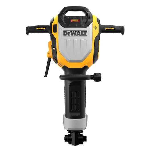 DEWALT breaker hammer, SKUs D25966, D25966K, D25966-B2. Photography product, yellow-black handle shown.