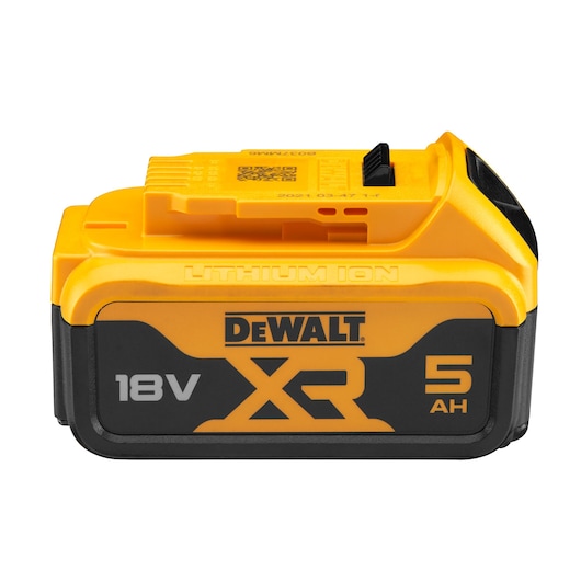DEWALT battery shown; fits DCK2201P1T1-XE, DCZ409P2-XE, DCZ2050P2T-XE, DCB184, DCZ401P3-XE, DCZ294P2-XE tools.