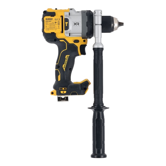 DEWALT cordless drill DCD1007NT with handle, SKU DCD1007NT, DCZ607X2-XE, photography category.