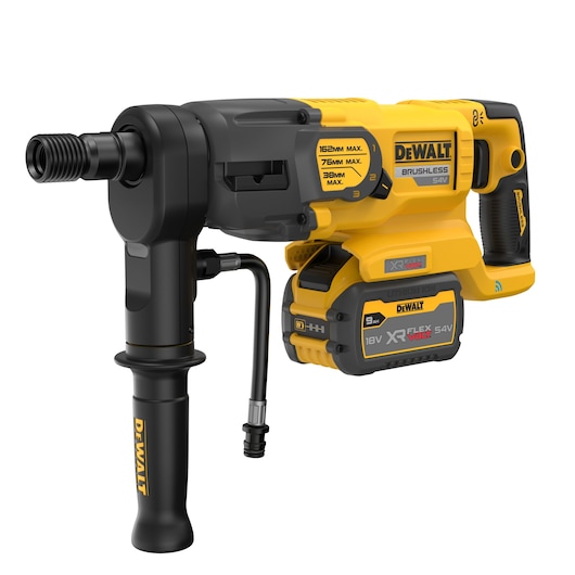 DEWALT Photography tool DCD150X2-QW, DCD150X2 with XR Flexvolt 54V battery, brushless, yellow and black.