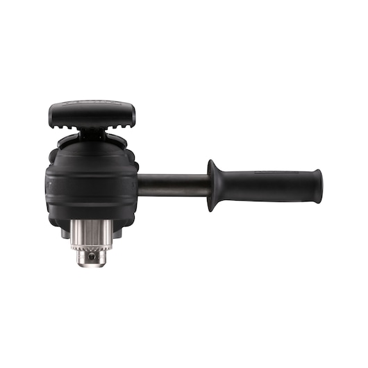 A DEWALT flexible drill attachment with a side handle, shown against a white background.