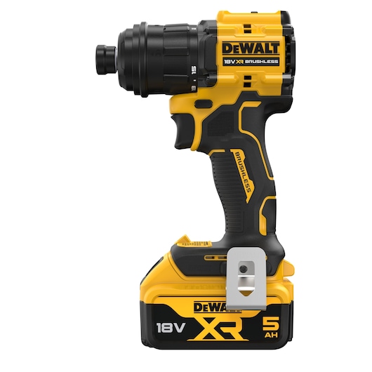 DEWALT 18V XR drill for photography, SKUs DCD803P2T-QW, DCD803P2T. Yellow-black design, cordless tool shown.