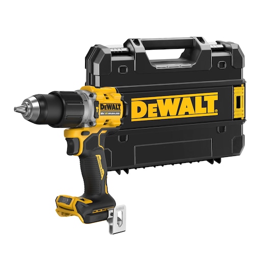 DEWALT drill with case, DCD805NT-XJ and DCD805NT models. Photography category, ASIA EMEAANZ region.