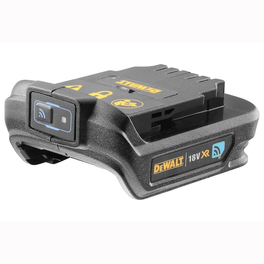 DEWALT 18V XR Tool Connect module for smart battery monitoring and tracking.