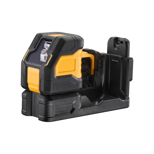 DEWALT DCE088NG18-XJ, DCE088NG18 photography device in black/yellow casing with stand.