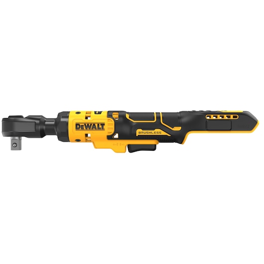 DEWALT DCF512N cordless brushless ratchet tool in yellow and black.