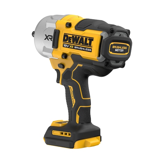 DEWALT 18V XR Brushless impact tool. SKUs DCF961N, DCF961N-XJ. Yellow and black design.