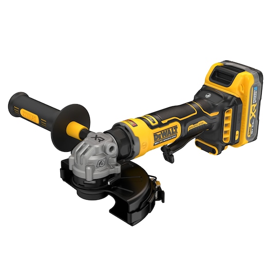 DEWALT cordless grinder, DCG404S2T-QW and DCG404S2T SKUs, product category Photography.