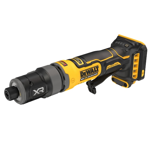 DEWALT cordless tool, DCG420N-XJ and DCG420N, black/yellow design, from the photography category.