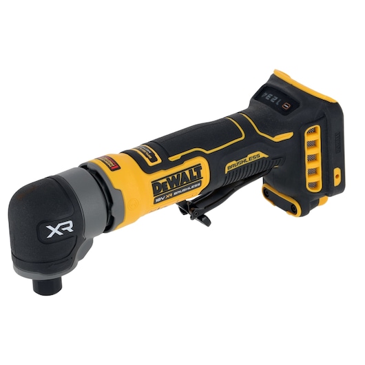 DEWALT 18V XR brushless tool shown, DCG421N-XJ and DCG421N SKUs visible.