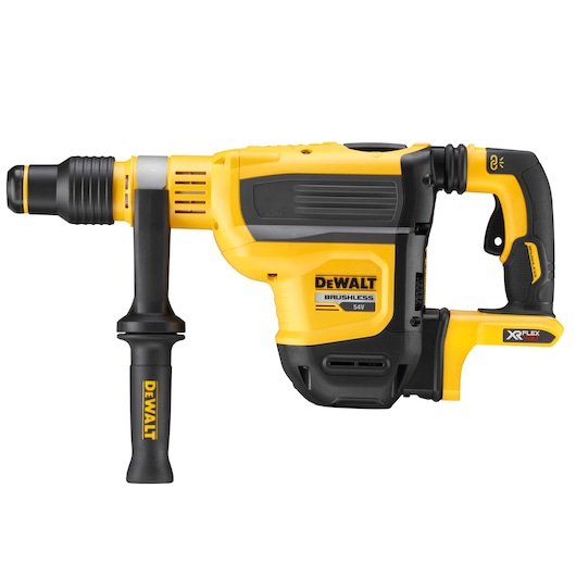 DEWALT cordless brushless rotary hammer drill with side handle, model DCH614N.