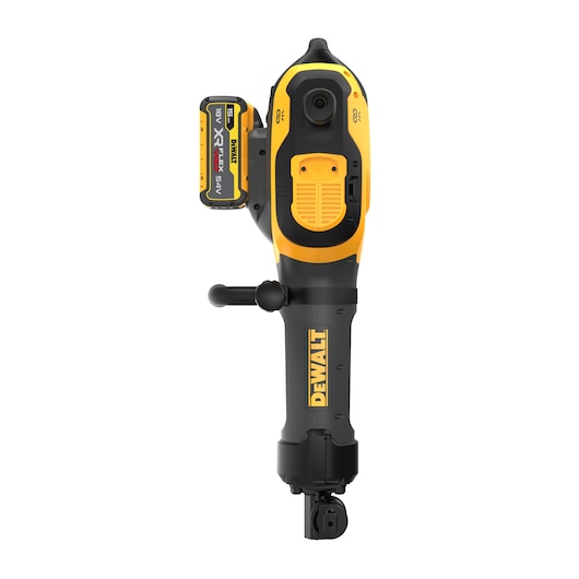 DEWALT photography tool, model DCH966Z2 and DCH966Z2-XE, shown upright with battery and handle.
