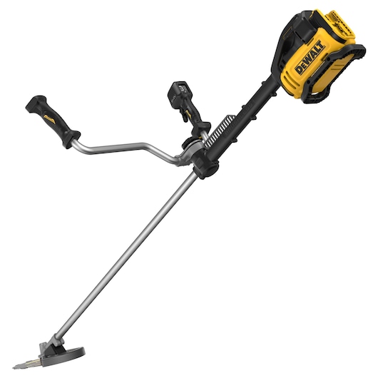 DEWALT brush cutter DCMBC723N-XJ, DCMBC723N with handle, shown on white. Photography product category.
