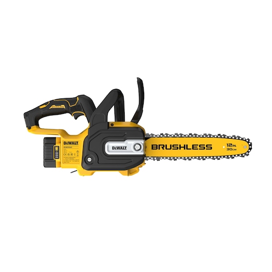 DEWALT chainsaw DCMCS565P1-QW, DCMCS565P1, brushless 12 in. Photography product category.