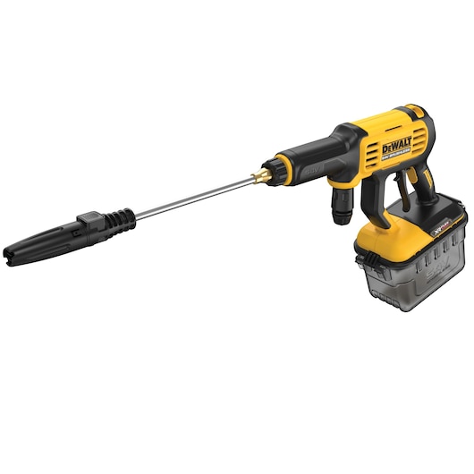 DEWALT cordless pressure washer DCMPW1000N, DCMPW1000N-XJ, yellow and black, photography product.