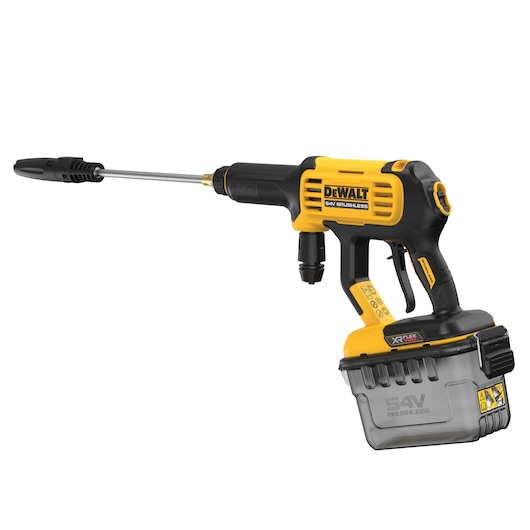 DEWALT DCMPW1000N, DCMPW1000N-XJ cordless power washer, yellow-black design, photography category.