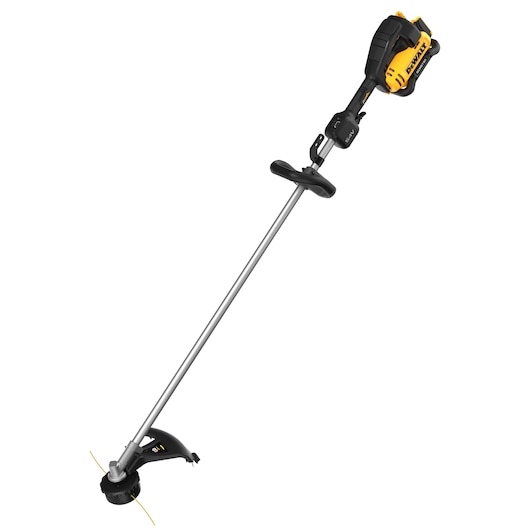 DEWALT string trimmer, product SKUs DCMST911N and DCMST911N-XJ shown.