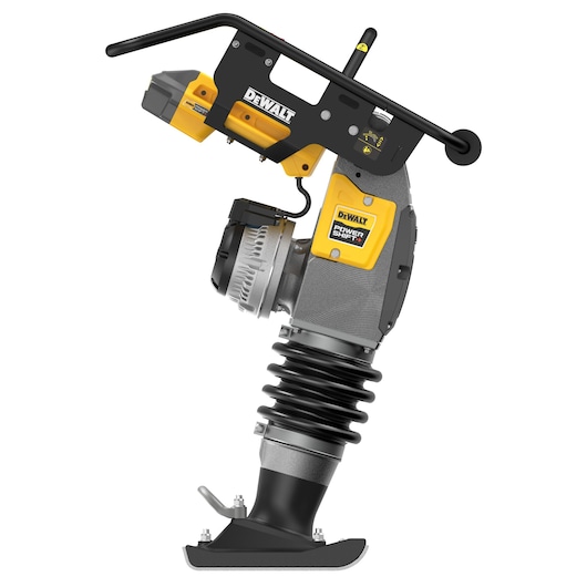 DEWALT DCPS660N cordless compactor with yellow and black design, Power Shifter label, and handle.