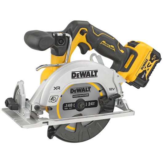 DEWALT cordless saw, DCS512P2-QW, DCS512P2. Photography product in EMEAANZ region.