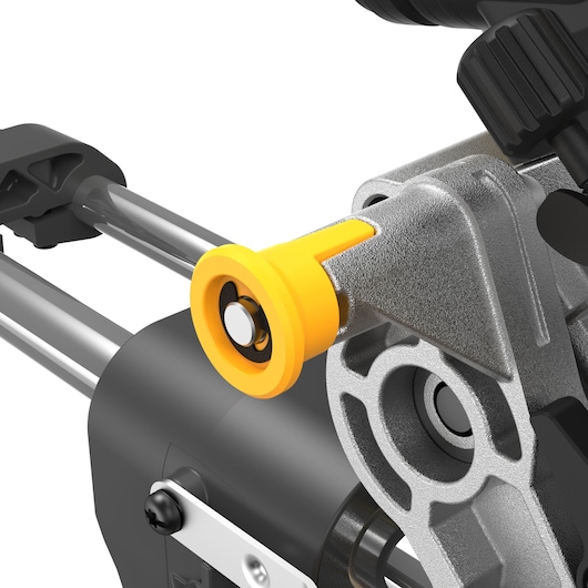DEWALT Photography tool detail, showing metal and yellow parts. SKUs: DCS781X2-QW, DCS781X2.