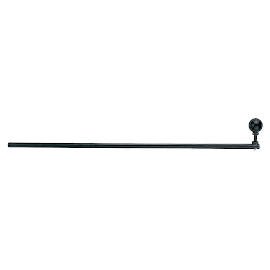 Long black rod with a rounded attachment at one end, used for photography equipment or accessories.