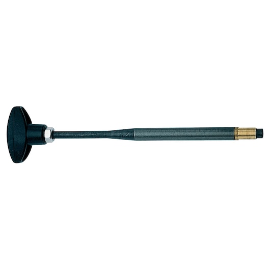 DEWALT extension pole adapter with threaded metal shaft and plastic knob for photography equipment.