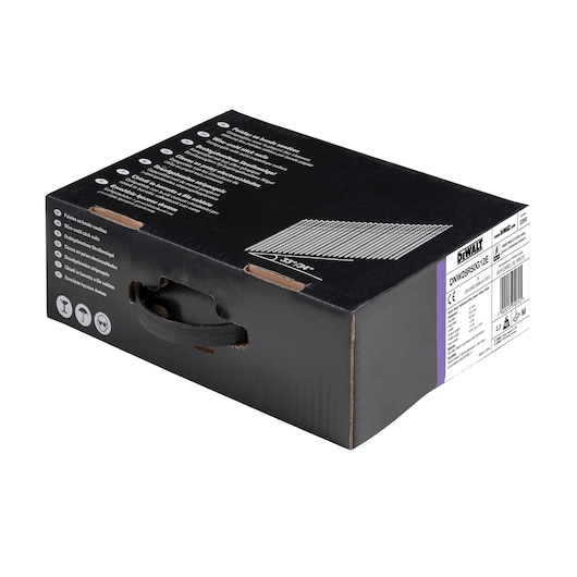 DEWALT DNW28R50G12E product box with handle, details and barcode visible on the side.