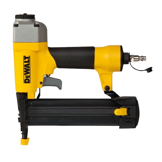 DEWALT nailer, DPSB2IN1 and DPSB2IN1-XJ models, in yellow and black, shown for photography category.
