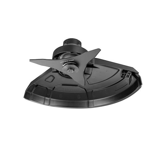 DEWALT DT20653 brush cutter blade and guard, designed for outdoor landscaping and gardening tools.