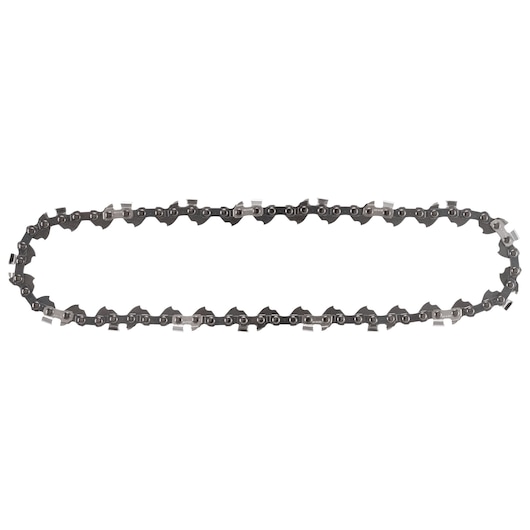 A replacement chainsaw chain with sharp cutting teeth designed for use with DEWALT chainsaws, displayed on a white background.