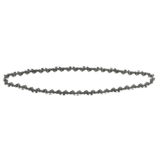 DEWALT chainsaw chain replacement part, displayed in an oval shape on a white background.