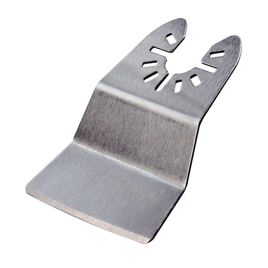 DEWALT DT20714 stainless steel scraper blade for oscillating tools, shown on a white background.