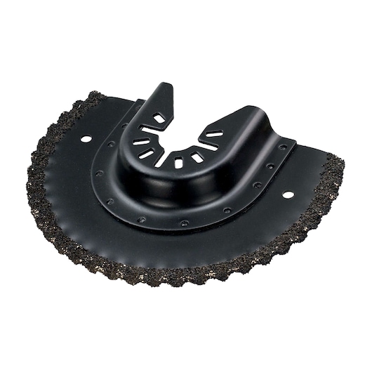 DEWALT DT20718 carbide grit semicircular saw blade for cutting and grinding, shown on a white background.