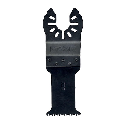 DEWALT DT20725 oscillating saw blade accessory for cutting wood, shown on white background.