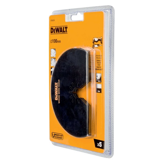 DEWALT DT20728 100mm saw blade for cutting wood with nails, in retail packaging, multi-fit accessory, pack of 5.