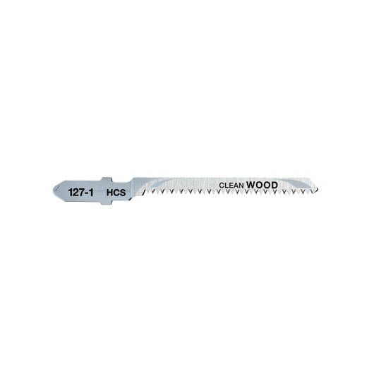 DEWALT DT2168 jigsaw blade for clean wood cutting, HCS material with fine teeth, suitable for woodworking.
