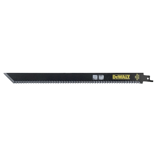 DEWALT saw blade for photography. SKUs: DT2451, DT2451-QZ. Black blade with DEWALT logo.