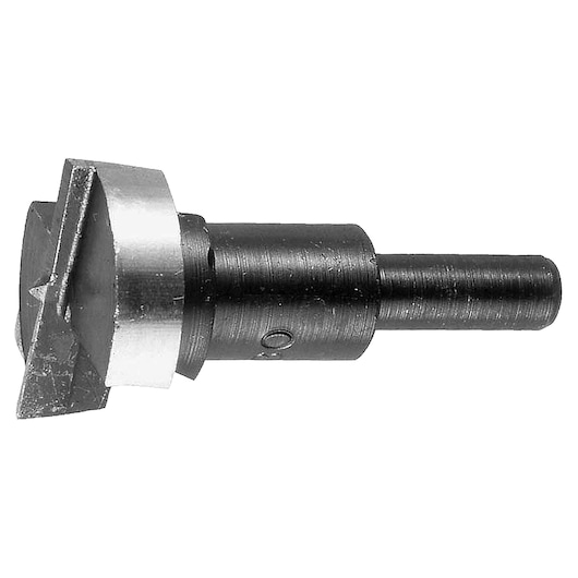 A DEWALT DT4543 flat-bottom drill bit for woodworking, shown in close-up against a white background.