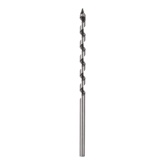 A DEWALT DT4600 spiral drill bit for wood, shown vertically on a white background.