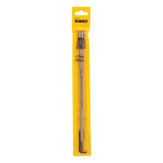 DEWALT DT4849 drill bit in yellow packaging, 7.2mm diameter, 305mm length.