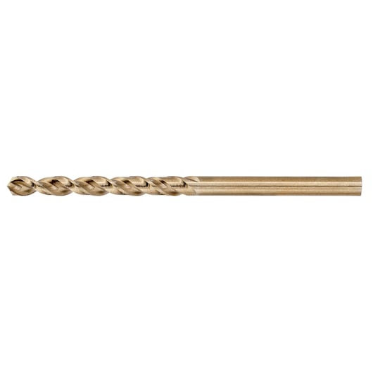 DEWALT drill bit for photography, model DT4957-QZ, DT4957. Metallic, spiral design on white background.