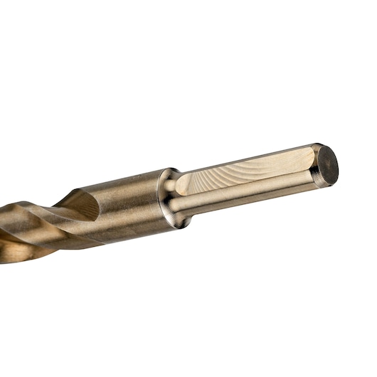 DEWALT drill bit, DT4957-QZ and DT4957 SKUs, gold color, photographed close-up for product category Photography.