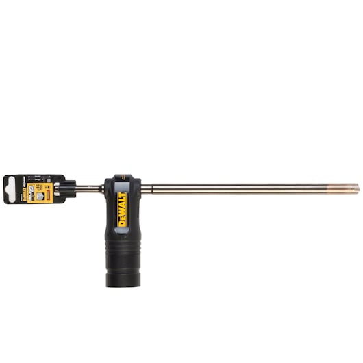 DEWALT DT60342 hammer drill bit with carbide tip and black handle shown against a white background.
