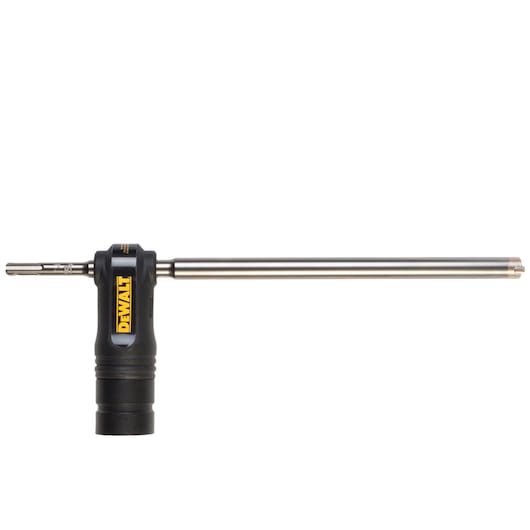 DEWALT DT60343 long drill bit with black and yellow handle, used for precision drilling.