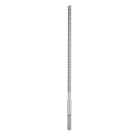 A long DEWALT spiral drill bit designed for heavy-duty masonry drilling, shown vertically on a white background.