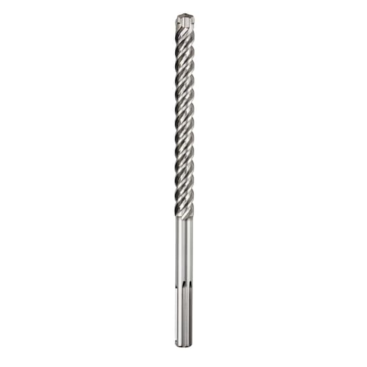 A DEWALT SDS-Max masonry drill bit with spiral design for concrete and stone drilling, shown on a white background.