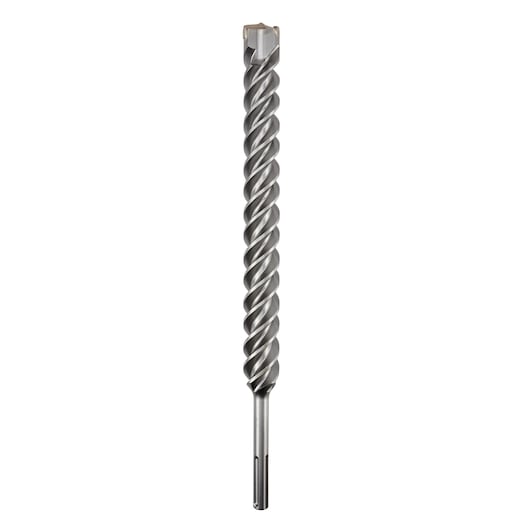 A metal spiral drill bit designed for heavy-duty drilling tasks, shown against a plain white background.