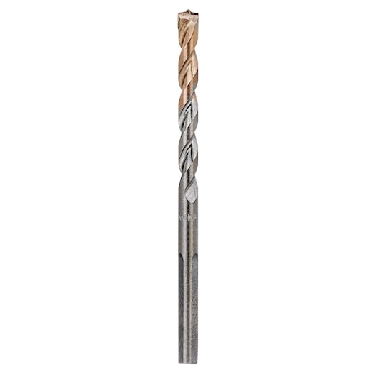 Single DEWALT DT6671 masonry drill bit with spiral fluting, shown upright on a white background.