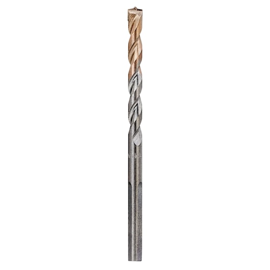 A DEWALT DT6674 masonry drill bit with a spiral design, used for drilling into stone, concrete, and brick surfaces.